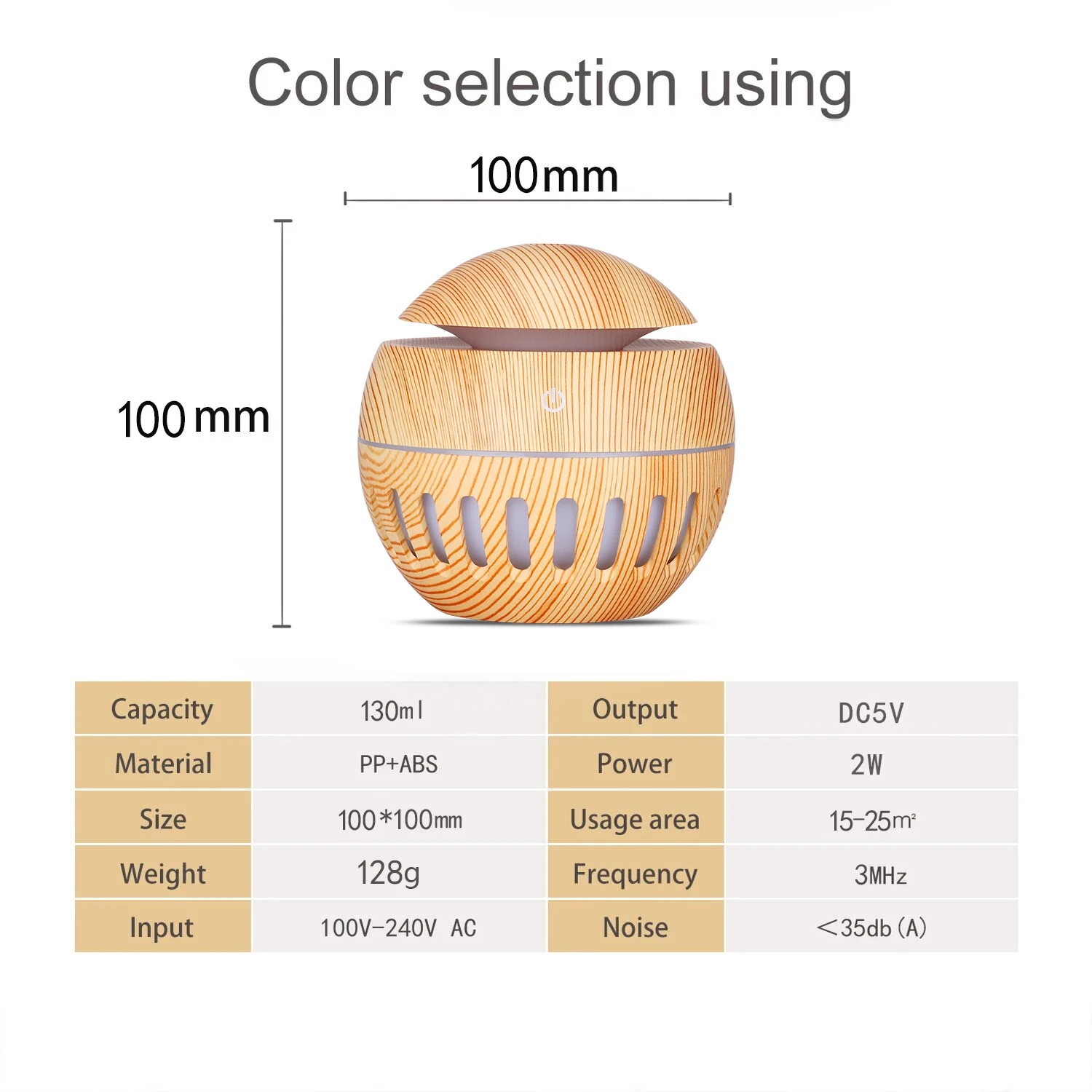 New Product Big Mist Mini Wood Grain Humidifier