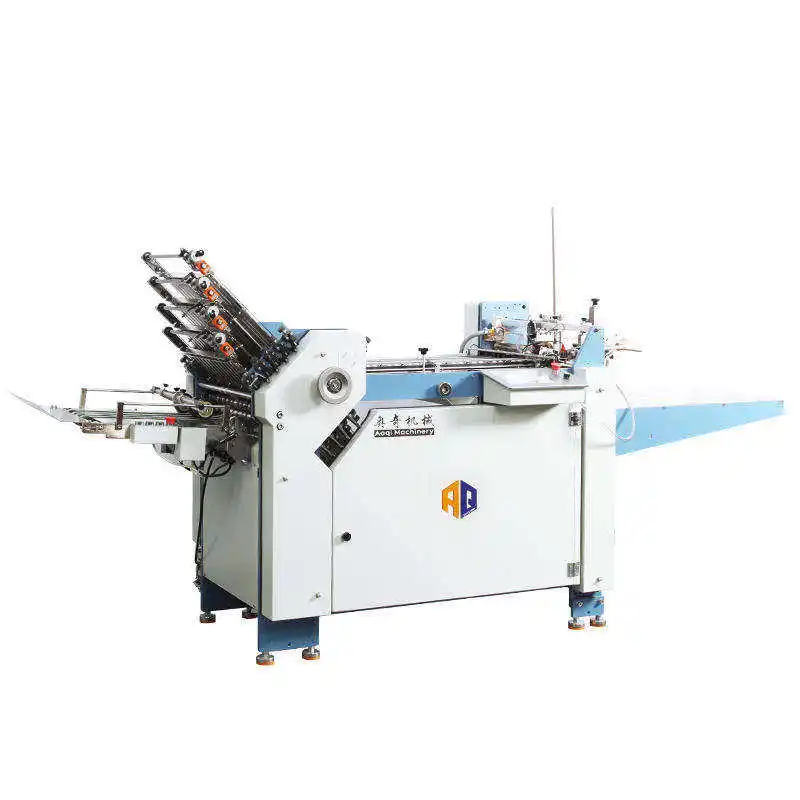 Round Pile Folding Machine with Stainless Steel Helical Gear Design Exclusively for Notebook Newspaper