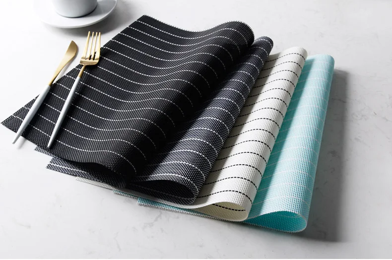 Антискользящий коврик из ПВХ, Классическая подстилка для столовых приборов, Водонепроницаемый Виниловый кухонный коврик 2020, новый дизайн, Обеденный набор, прямоугольные подстилки для дома