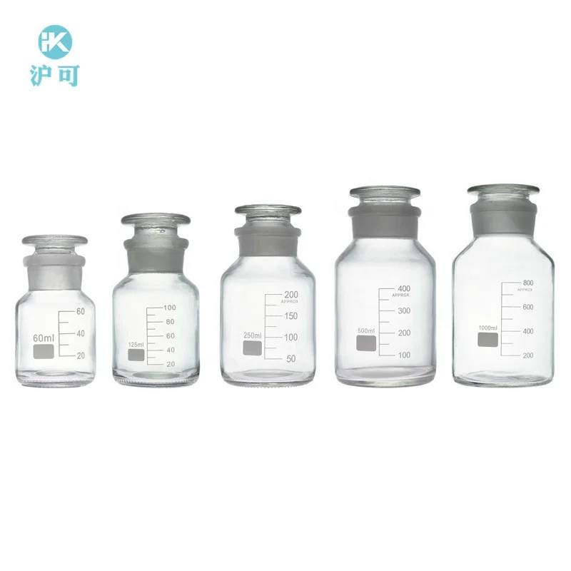 Huke Cheap Custom laboratory glassware Neutral glass chemical reagent bottle