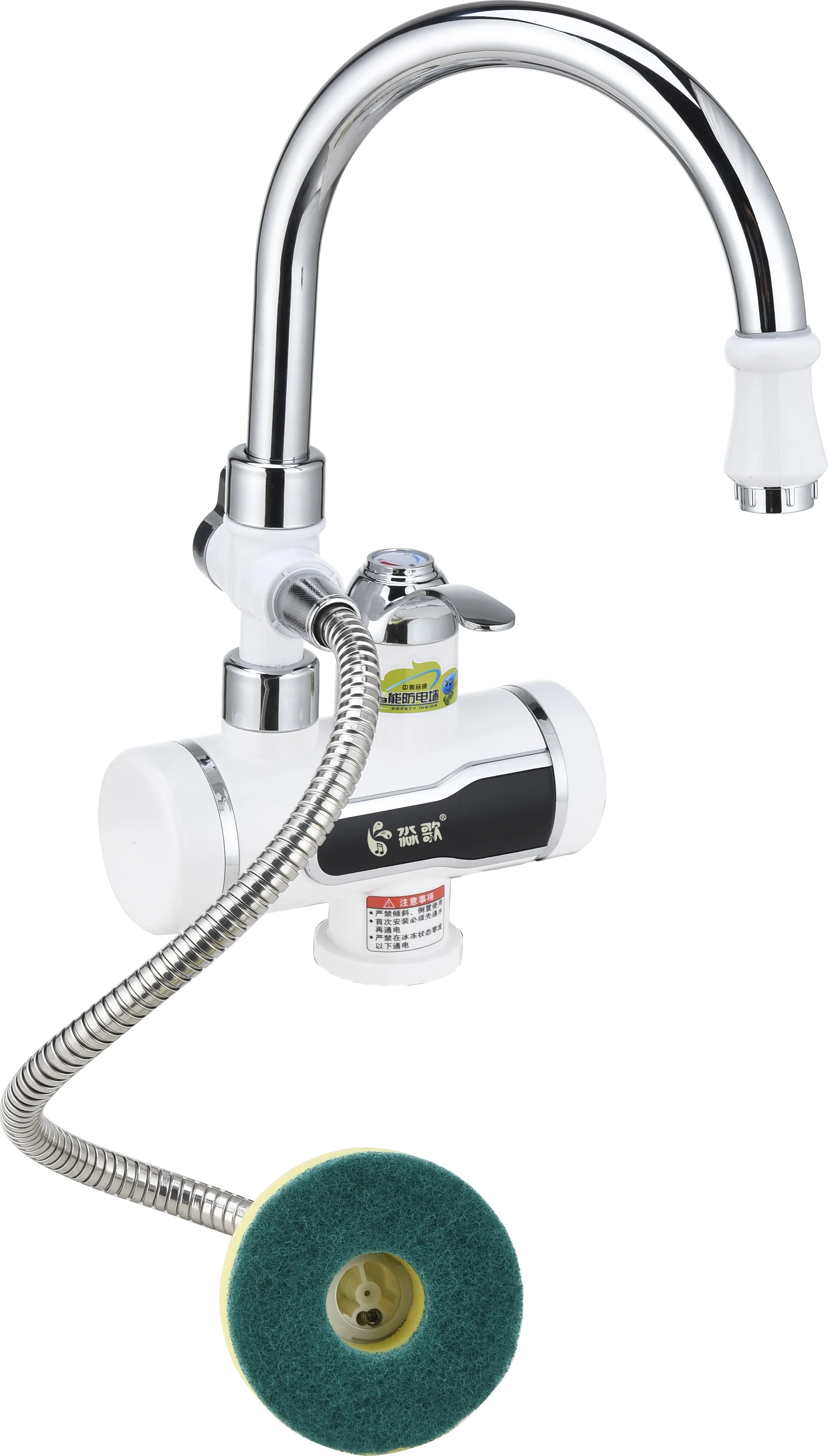 GF16DW New Design 220V 3000W electric dishwasher hot water kitchen faucet hot water tap electric water faucet