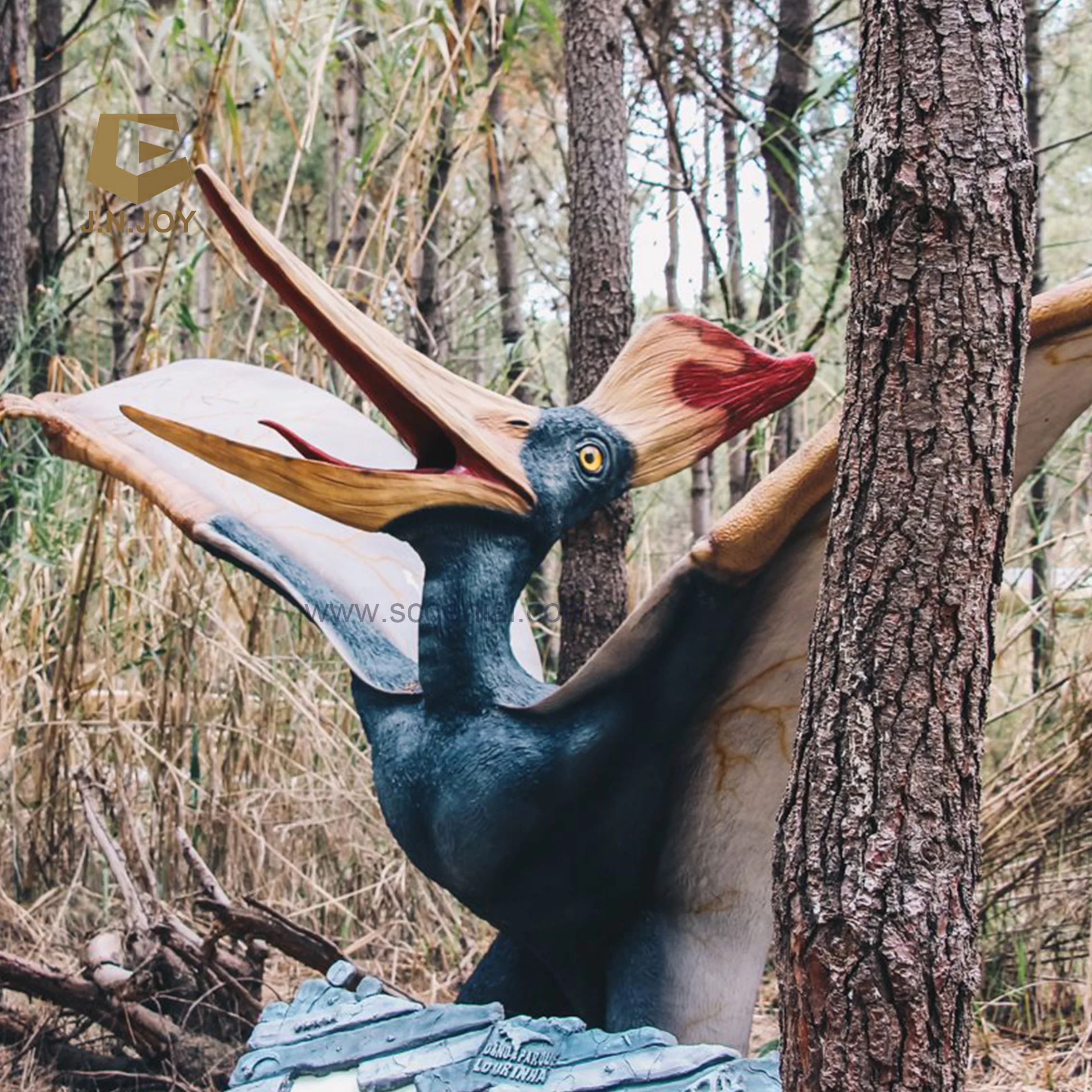 JNZM24  Dinosaurios Motorized Dinosaur Figure Real Size Dinosaur Animatronics Sale For Dino Park