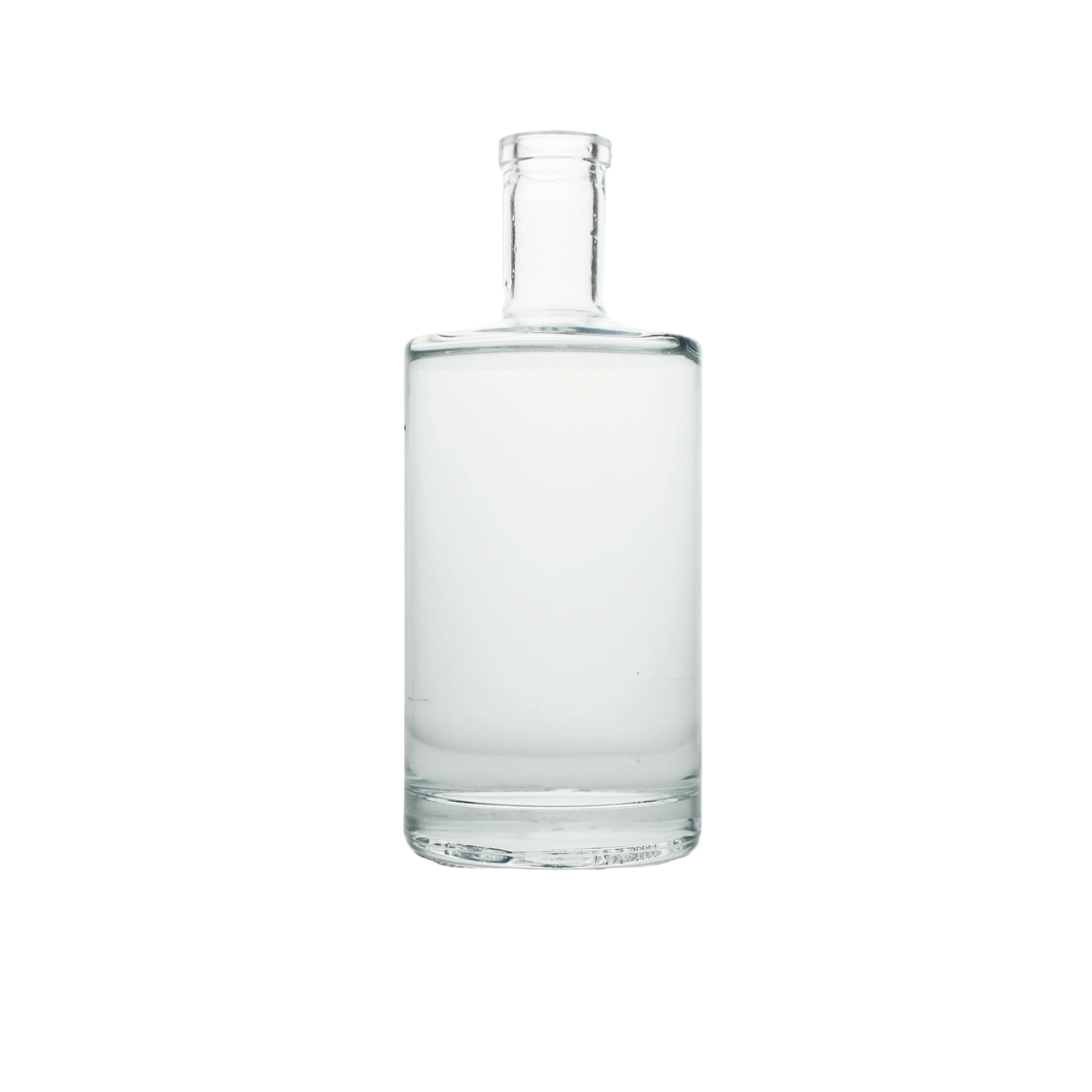 Manufacture Empty 100ml 200ml 375ml 500ml 750ml 1000ml Gin Rum Vodka Whiskey Liquor Wine Glass Bottle With Cork