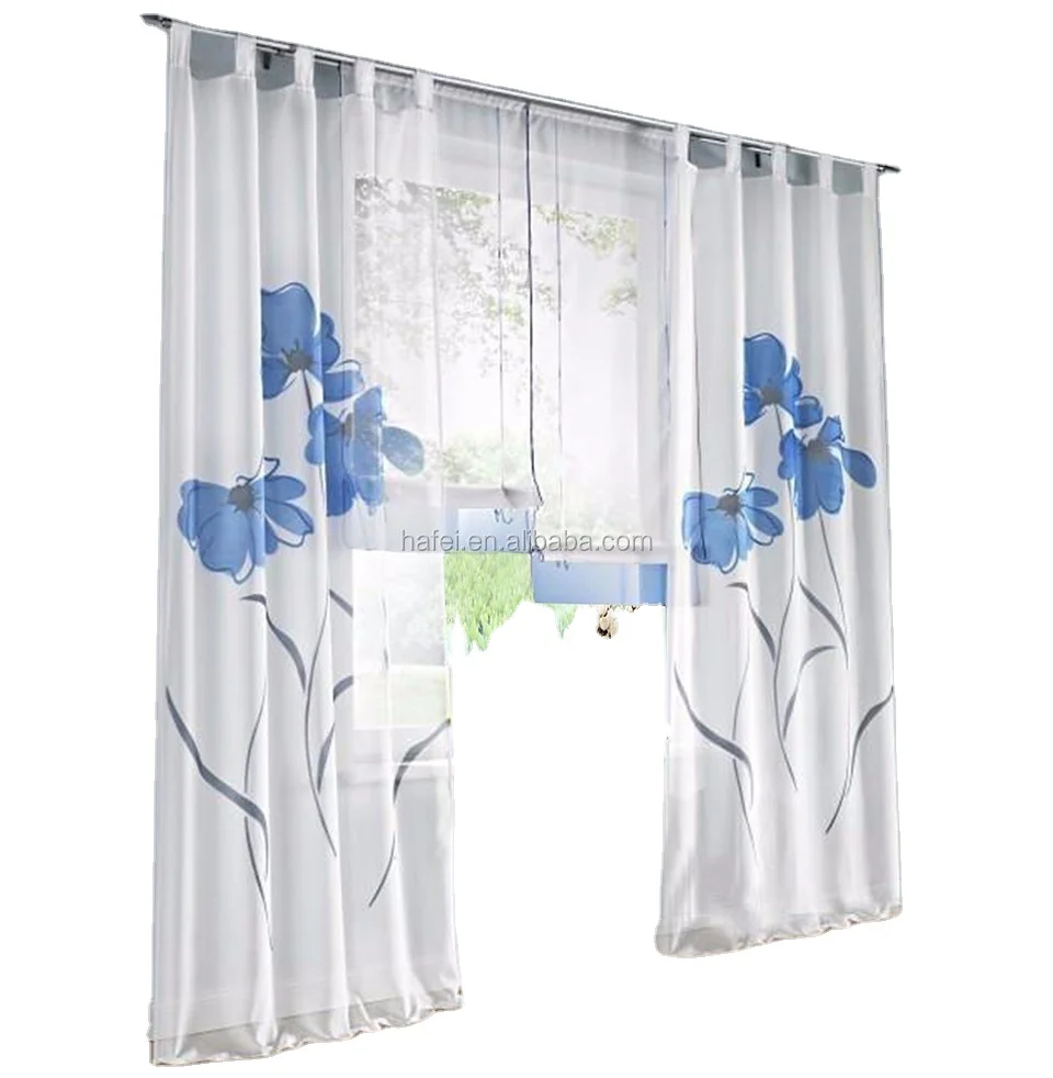 Modern arab 3d lace fabric plastic window curtain eyelet