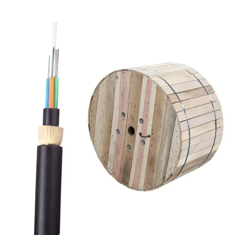 Cable Fibra Optica Adss 24 Hilos Span 100 4Km 24 Core Adss Fiber Cable