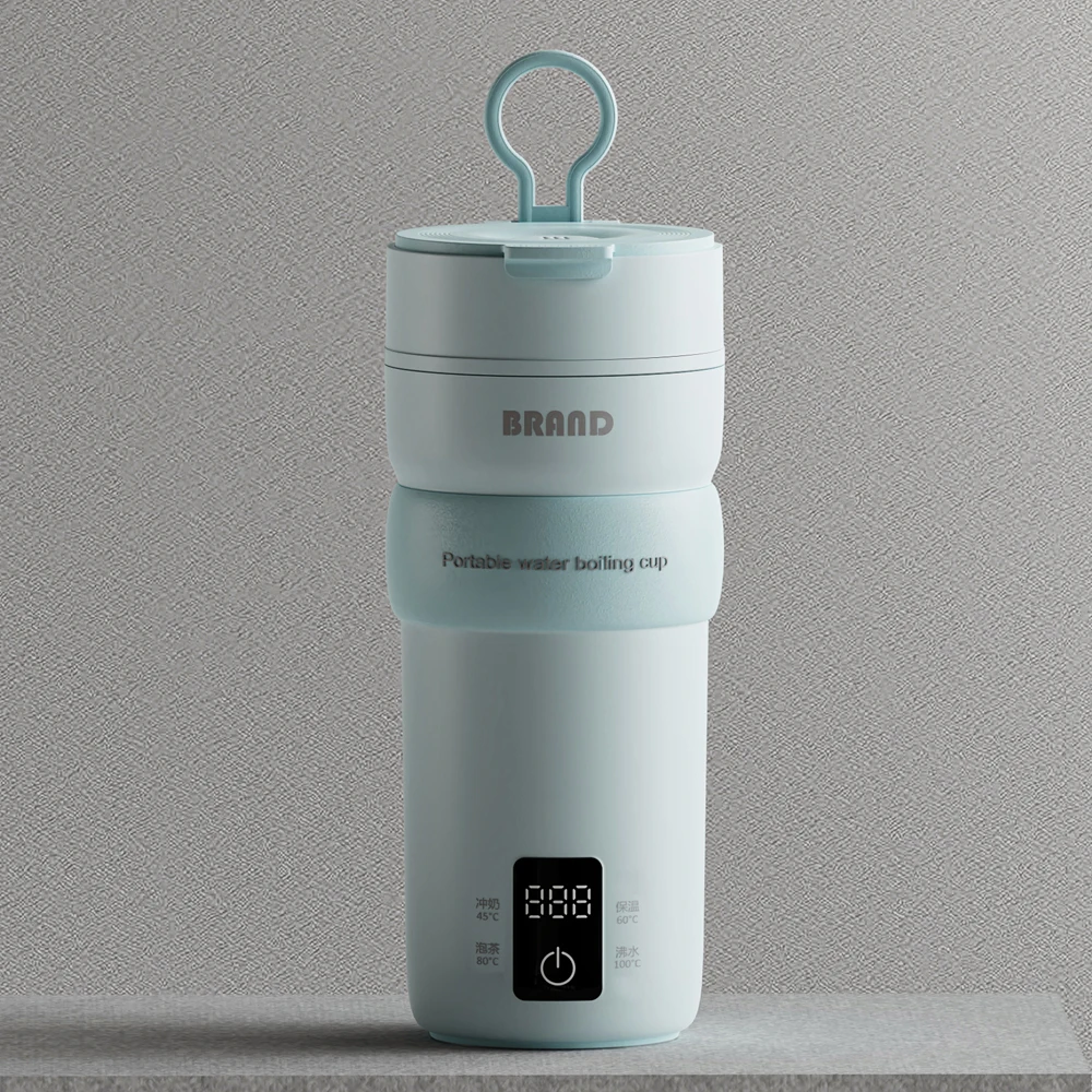Wide Voltage 100-240V Fasting Boiling with LCD Display 4 Preset Temperatures Portable Electric Kettle Travel Small Water Boiler