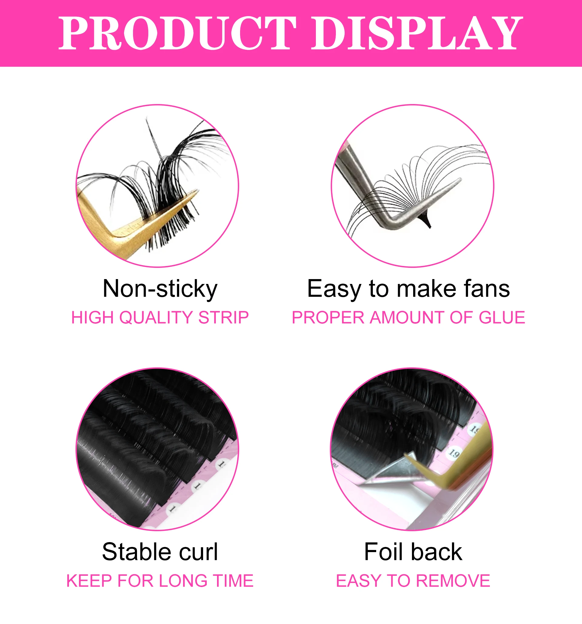 matte black lash extension supplies wholesale lash trays russian lash trays