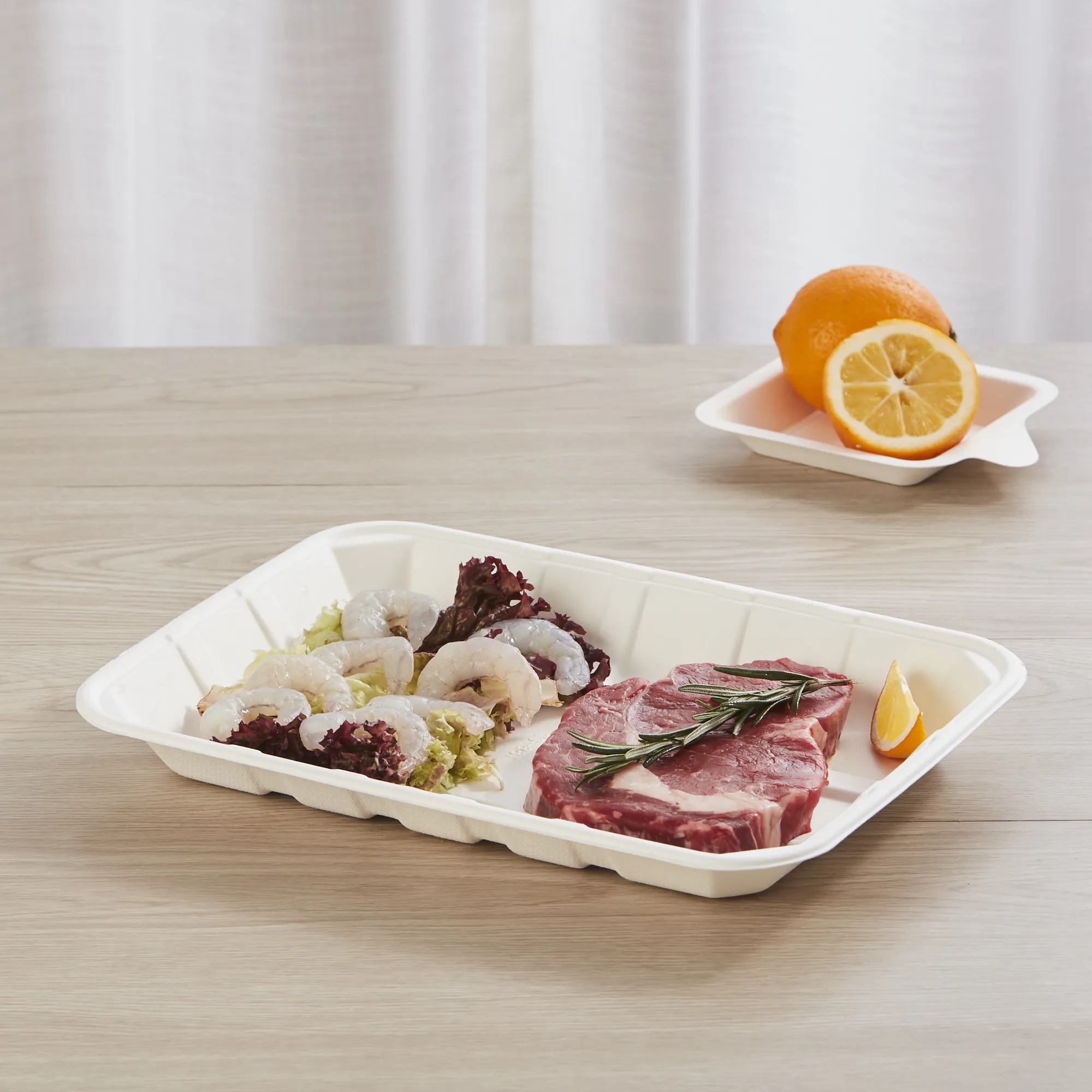 
Fast Food Packaging Fruit And Vegetable Trays Cardboard 