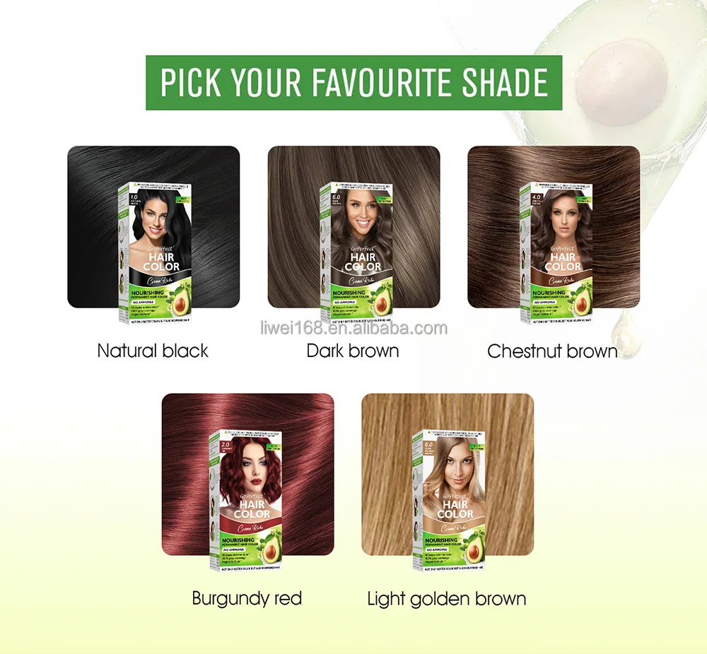 Cosmetics Manufacturer Professional Hair Color Cream Private Logo Magic Hair Dye Cream Best Hair Color Cream