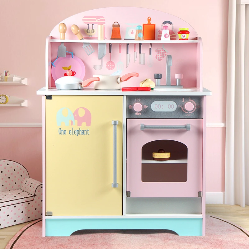 Children Kitchen Wooden Toys Pretend Play Set China Factory Supply Best Price Educational Toy Wooden Cube