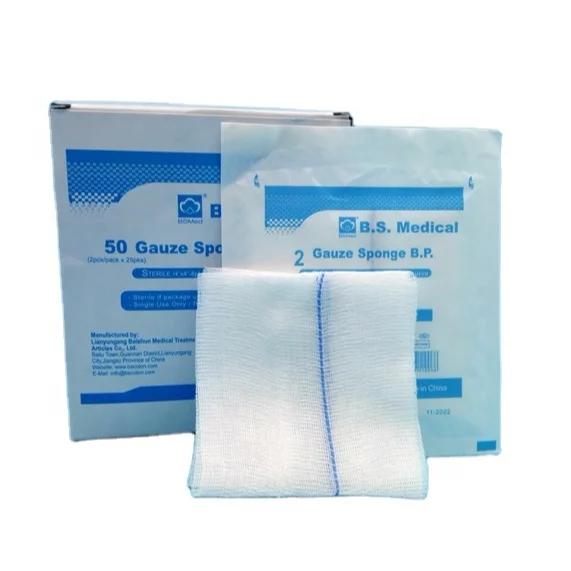 
absorbent medical sterile gauze swab for hospital and clinic with CE certificates 