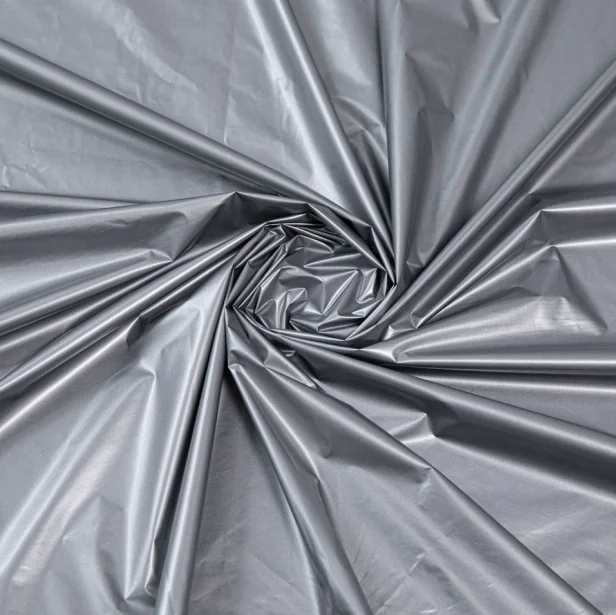 
Black out Waterproof and Low breathable TPU thin film black & silver double color 