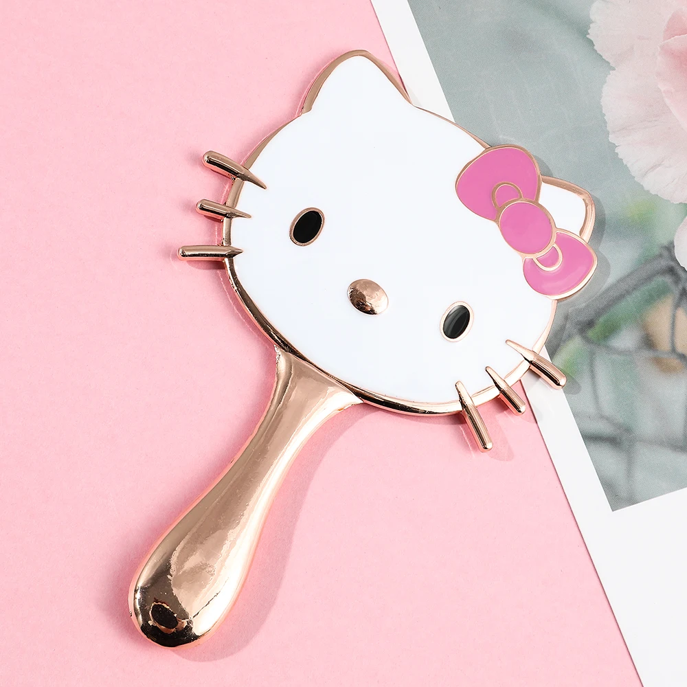 Косметическое зеркало Kawaii Kitty Cat ручное косметическое для девочек инструменты макияжа ручка милое