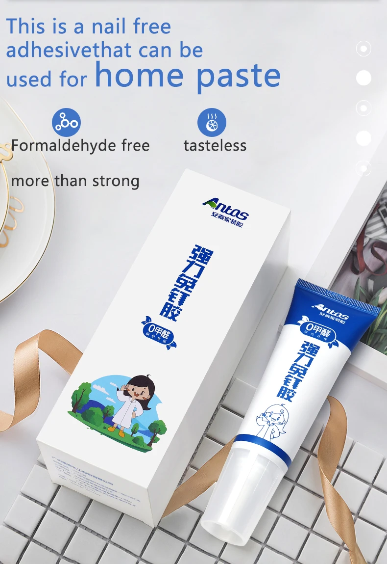 High Strength Antas 40Ml Floor Tile Glue Adhesive Decoration Sealant For Indoor Decoration Materials