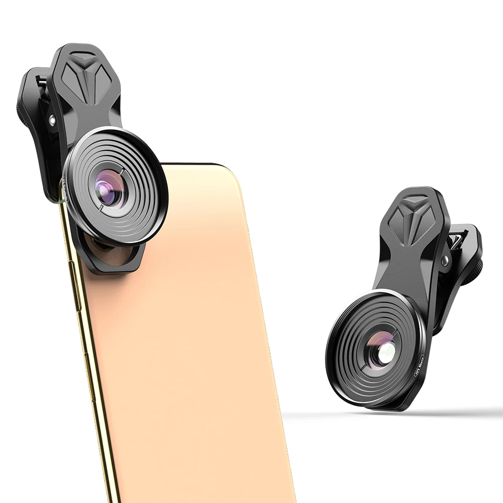 APEXEL 4k hd 10X macro lens dslr smartphone external clip on lens for mobile camera