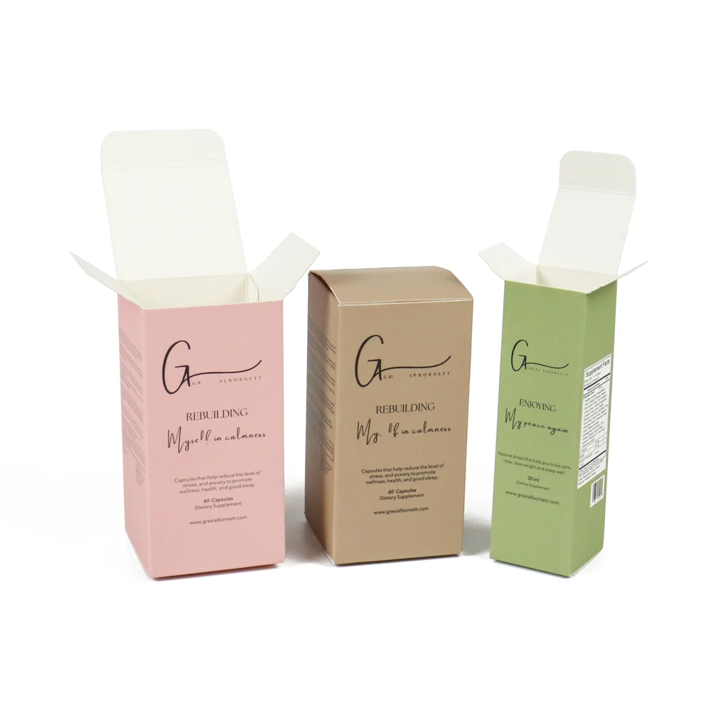 customized craft biodegradable essential oil cosmetic cardboard fashion perfume eco friendly makeup skincare packaging paper box