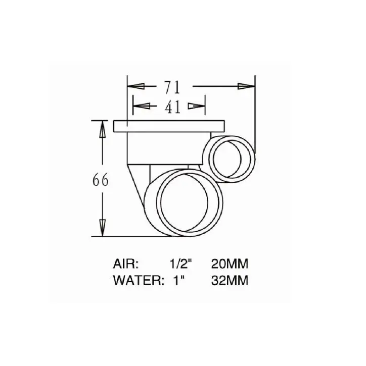 2022 Whirlpool Tub Parts Outdoor Hot Tub Jet Face Spa Bath 1' 1/2' Directional nozzle Jet
