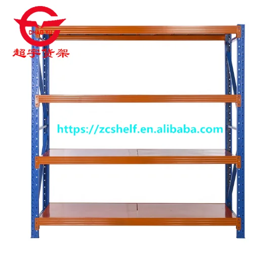 Economical Garage Storage Warehouse Medium Duty Loading Long Span Rack with Steel Panel