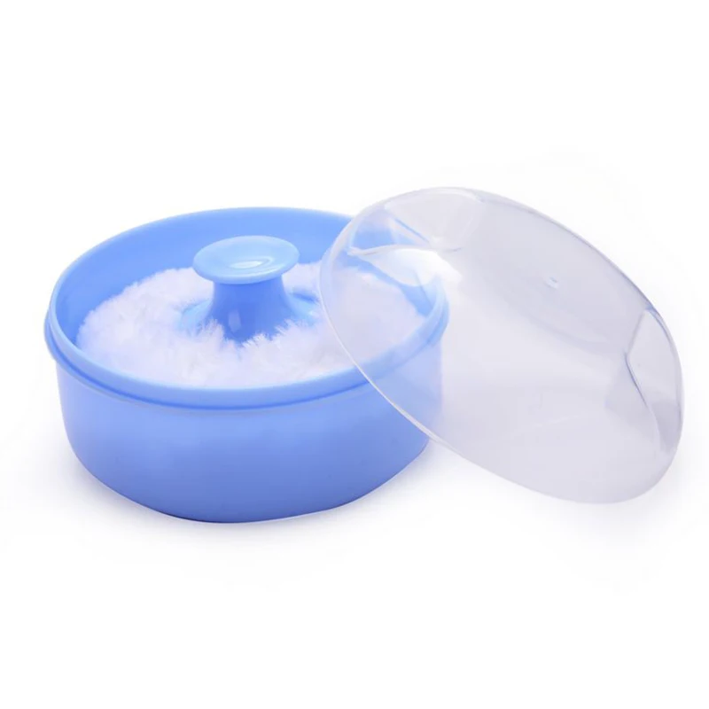 
Wholesale Portable Round PP Material Baby Powder Puff Box 