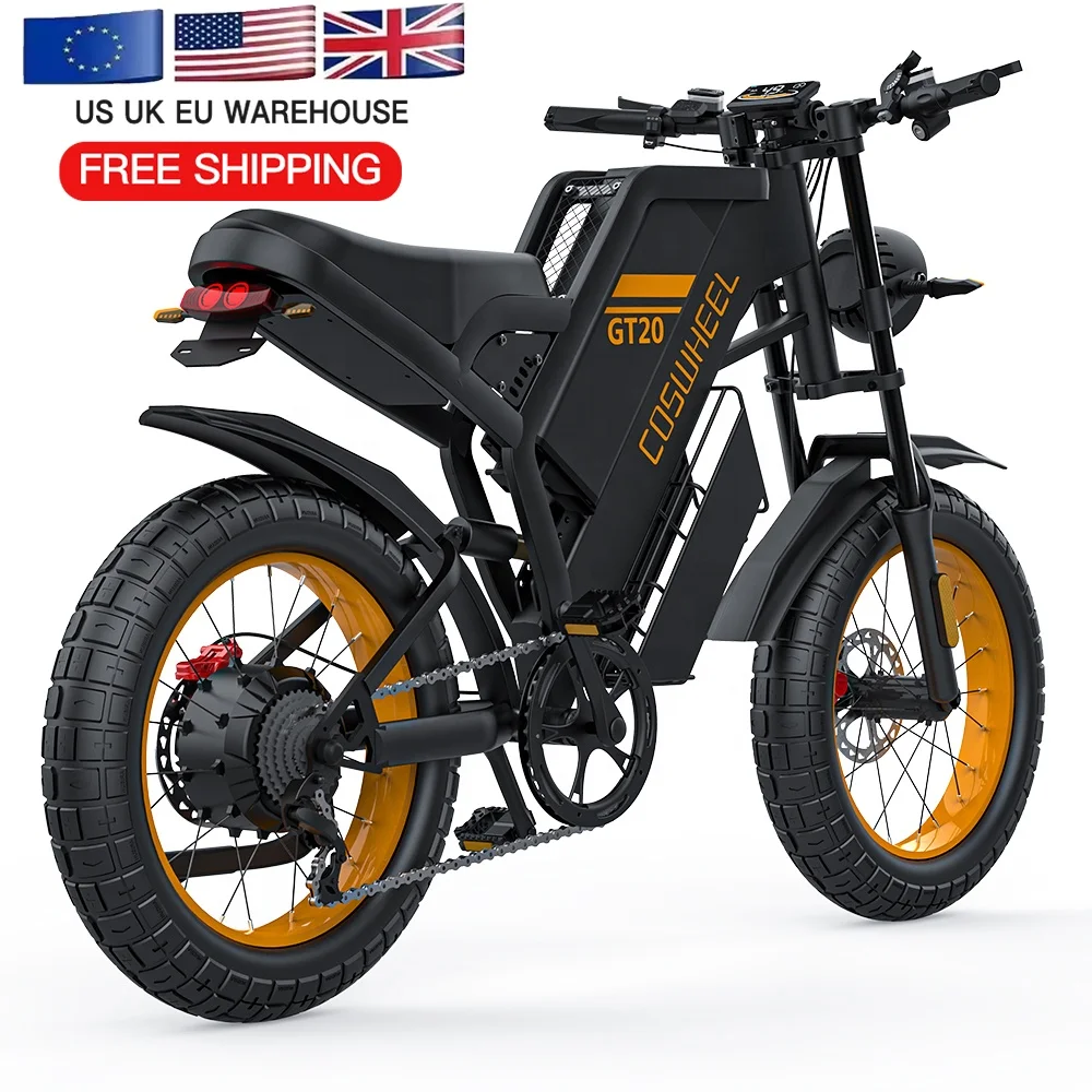 Coswheel GT20 винтажный 750W/48V 1500W стелс-бомбардировщик Электрический велосипед с супер производительностью горный электрический
