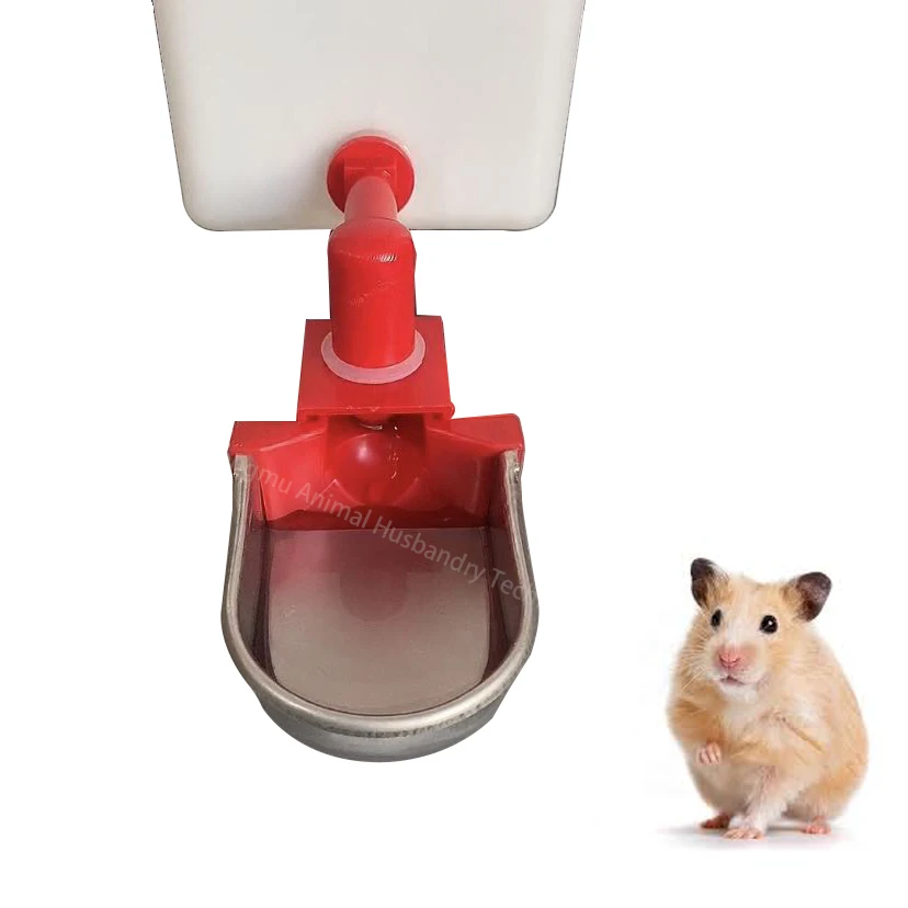 DIY Drinker Metal Cups KIT for Small Animals Automatic Plastic Poultry Pigeon Water Drinker Bowl LM-120