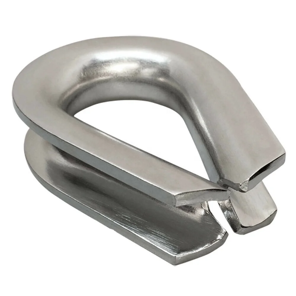 Factory Price Rigging Hardware Stainless Steel 304/316 G414 Wire Rope Thimble