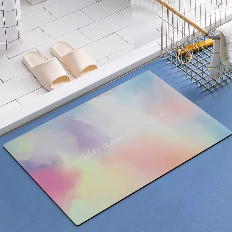 SHENGDE New Stone Large Bedroom And Diatomaceous Earth Shower Soft 2 Piece Set Bathroom Rug Floor Runner Bath Mat