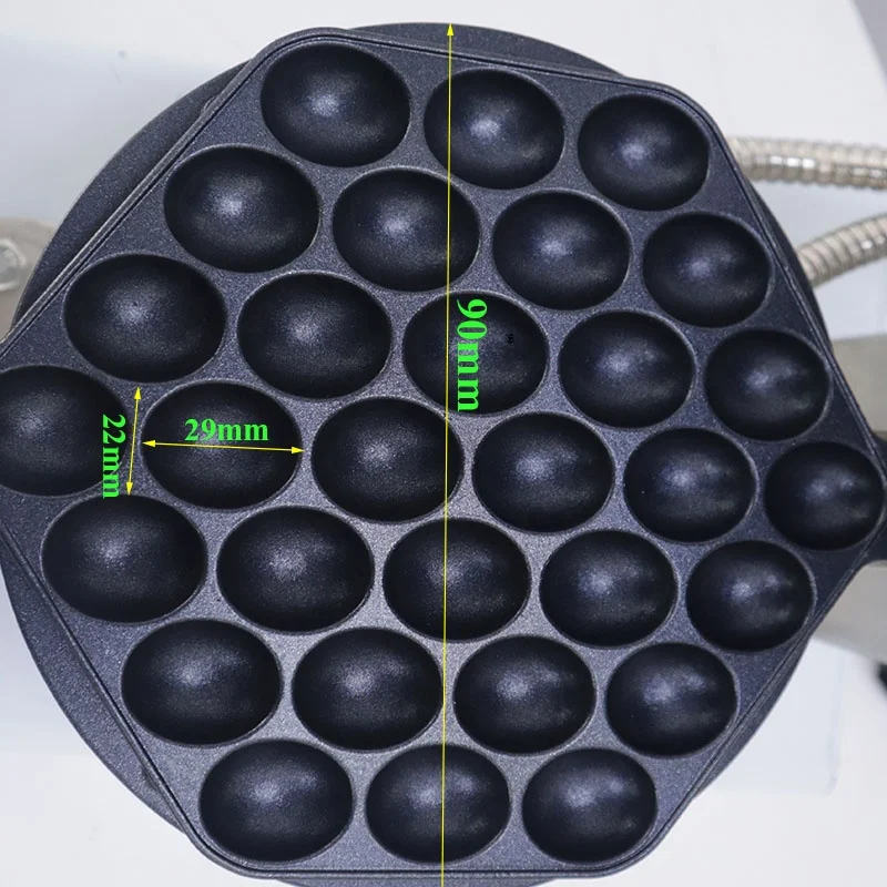 Snack machine commercial non-stick surface egg bubble waffle maker with Timer thermostat