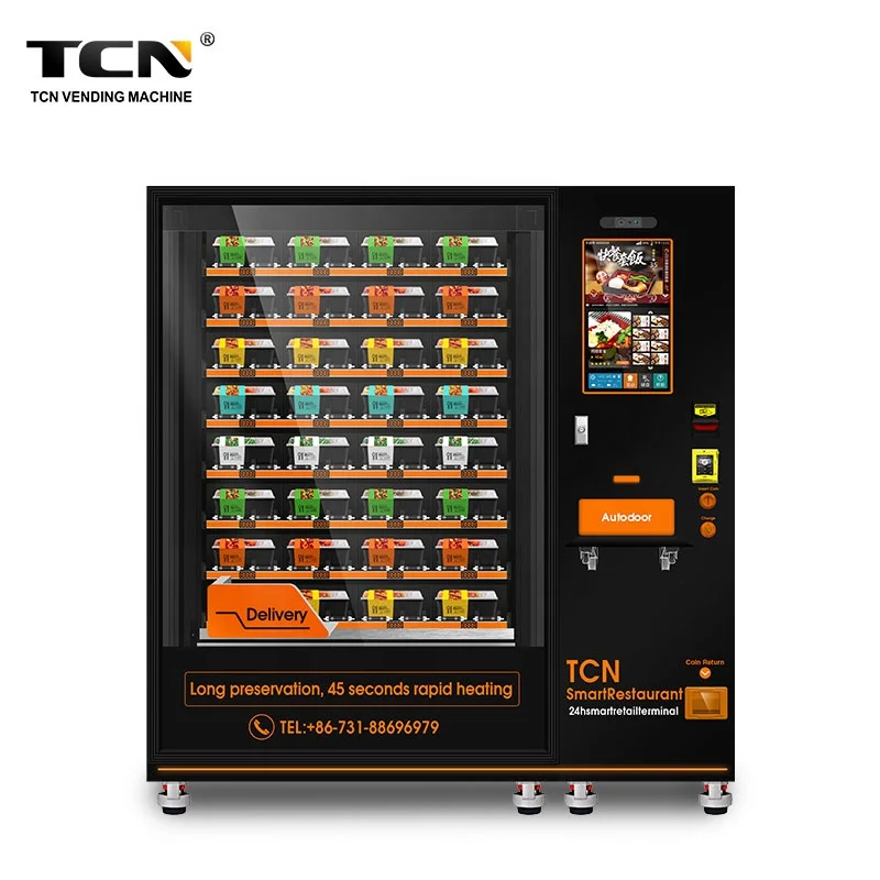 TCN Uk Automatic Lunch Box Meal Dineer Vending Machine  Hot Food Vending Food Vending Machine