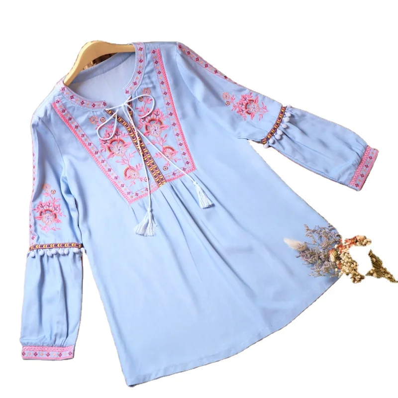 Hot selling Jeans  blouse dress Tokyo hot dress new years eve hot dresses blouses factory price