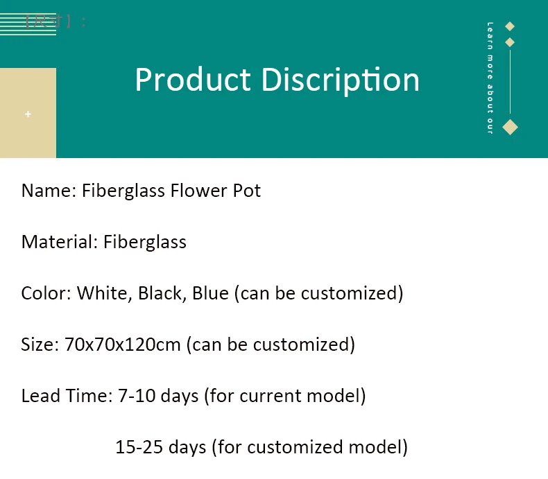 Fiberglass modern bulk wholesale large round planters outdoor flower pots