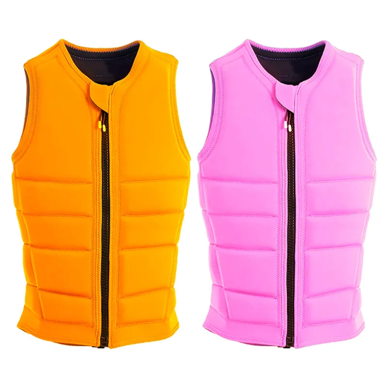 Custom Design Wakeboard Impact Vest Chaleco Salvavidas Water Sport Swim Neoprene Life Jacket PFD PVC EPE Foam Wake Boarding Vest
