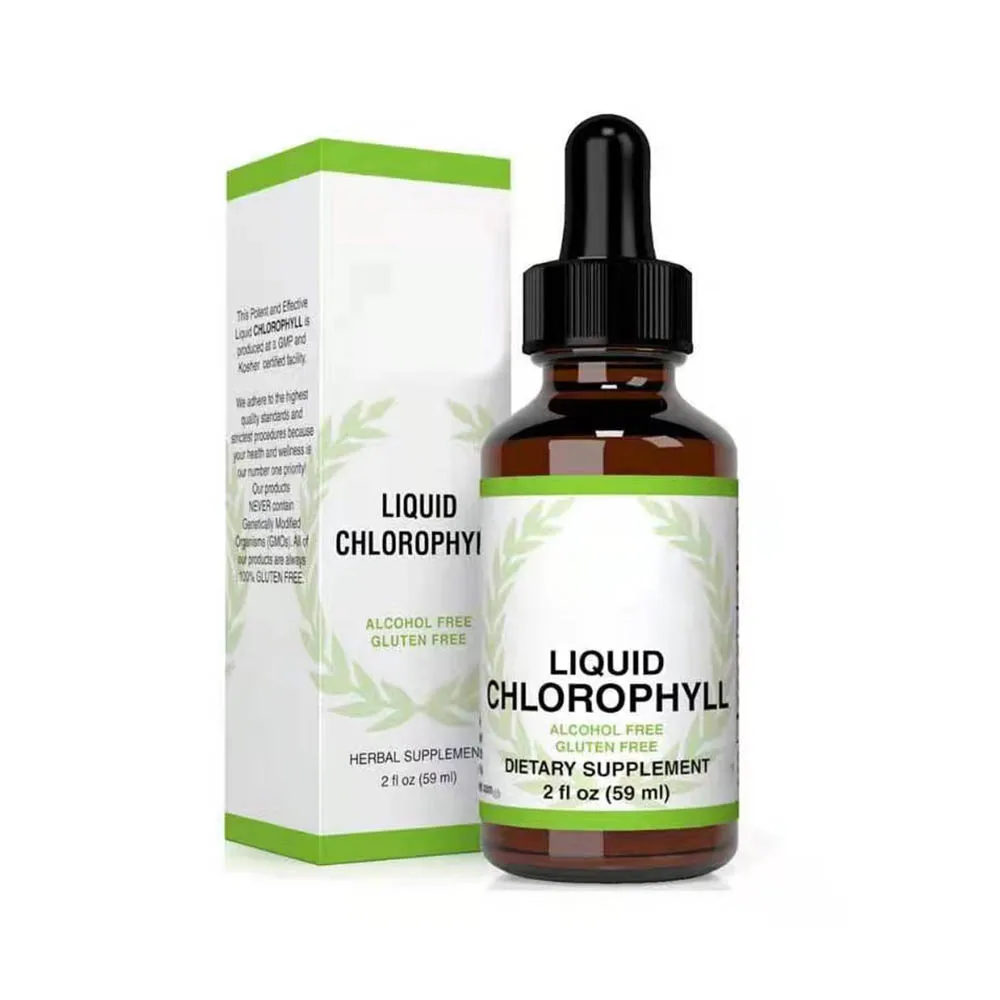Chlorophyll Liquid Drops Detox Drops Energy Booster Digestion and Immune System Supports Internal Deodorant