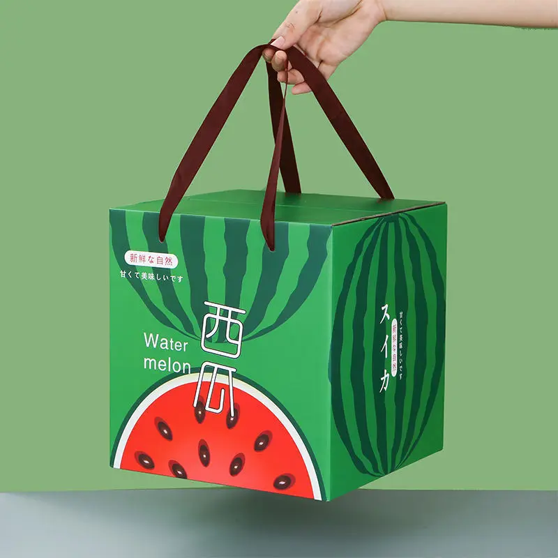 Hot Selling Watermelon Packaging Gift Carton Watermelon Packaging Gift Box Fruit Box Watermelon Packaging Carton Gift Box 1139