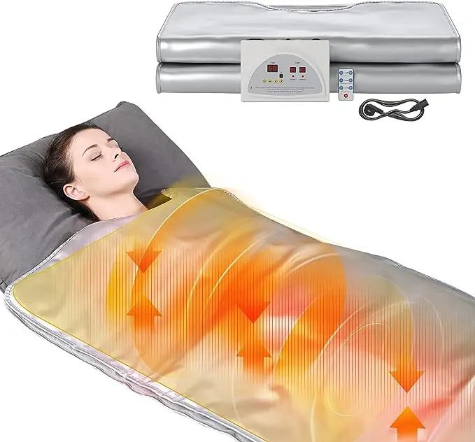 Newest Waterproof Portable Far Infrared Sauna Blanket For Body Weight Loss Massage Infrared Sauna Blanket