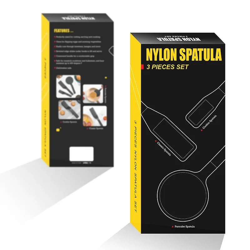 New Design 3 Piece Nylon Fry Turner Spatula Set Kitchen Cooking Food Pancake Fish Ball Meat Steak