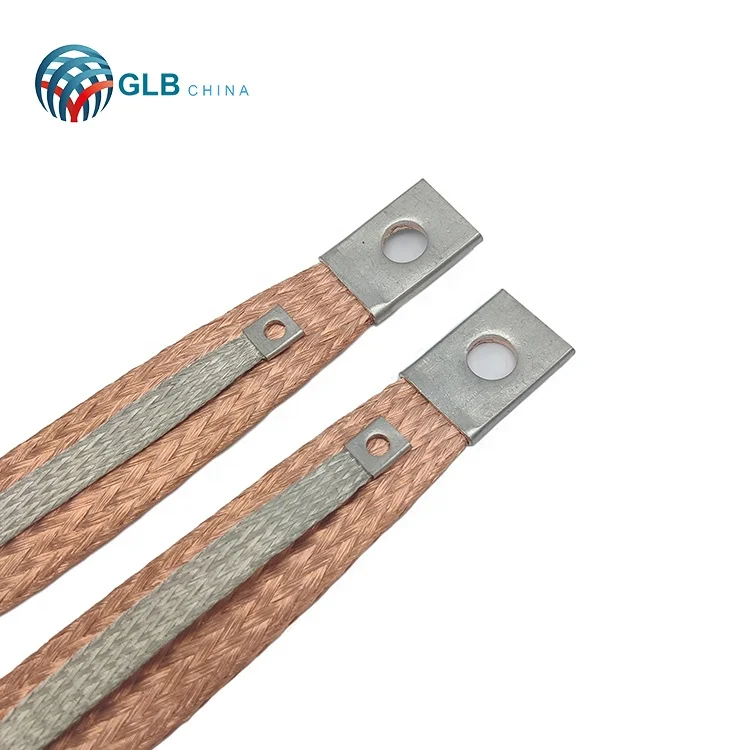 Earth strap Flexible busbar Free Samples 1200A copper braided shunt