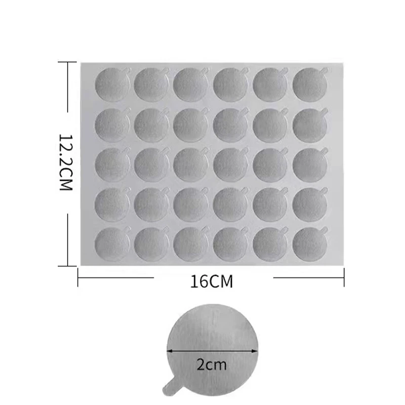 Wholesale disposable eyelash tinfoil sticker eyelash extension tools lashes glue holder tinfoil paper Sticker