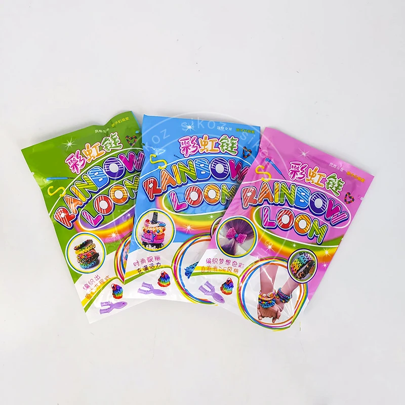 good quality DIY game rainbow loom with sticker