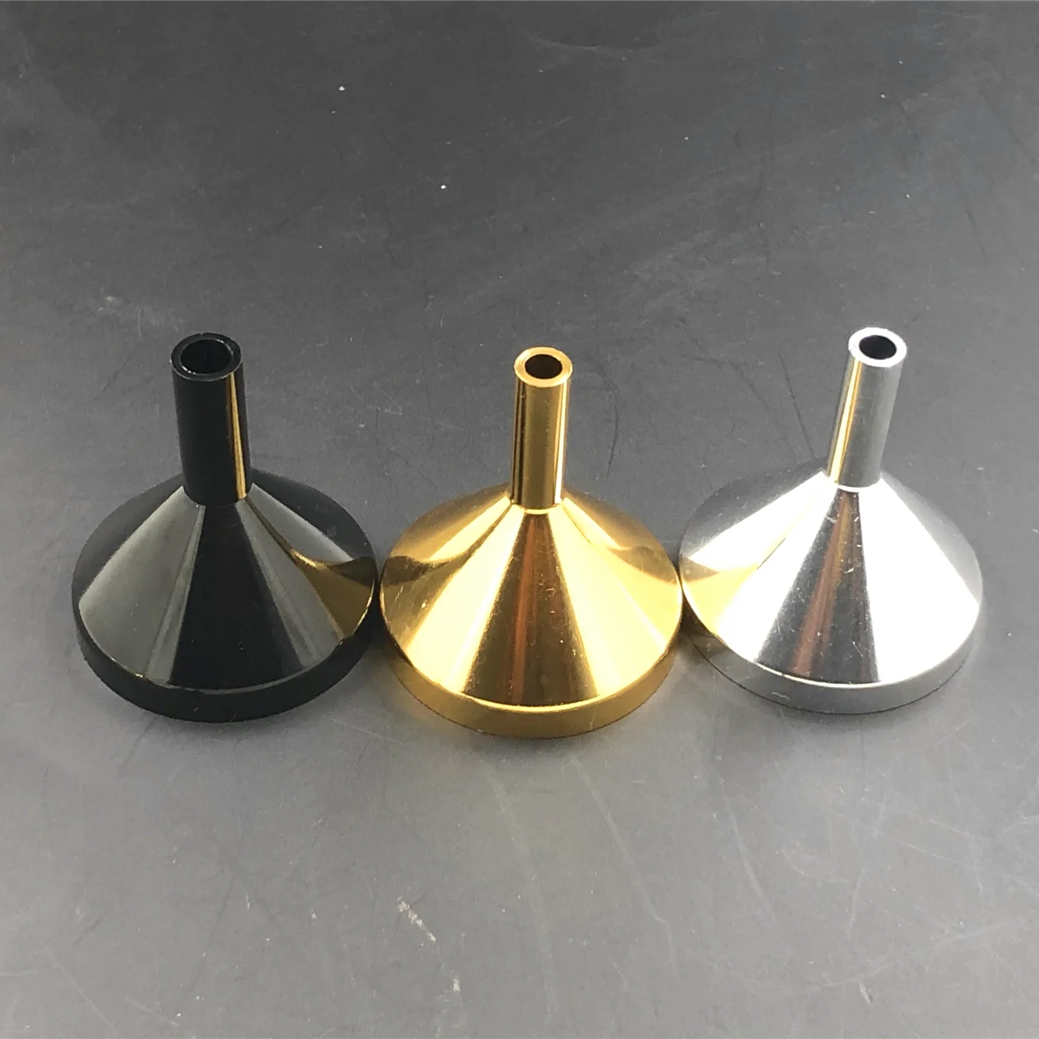 
mini small Aluminum Perfume Funnel for refill tranfer oil 