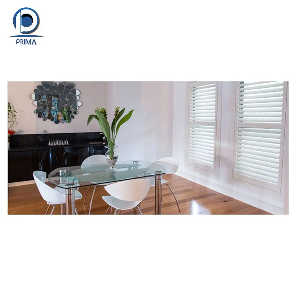 Prima Cheap Window Shutters PVC Louver Windows