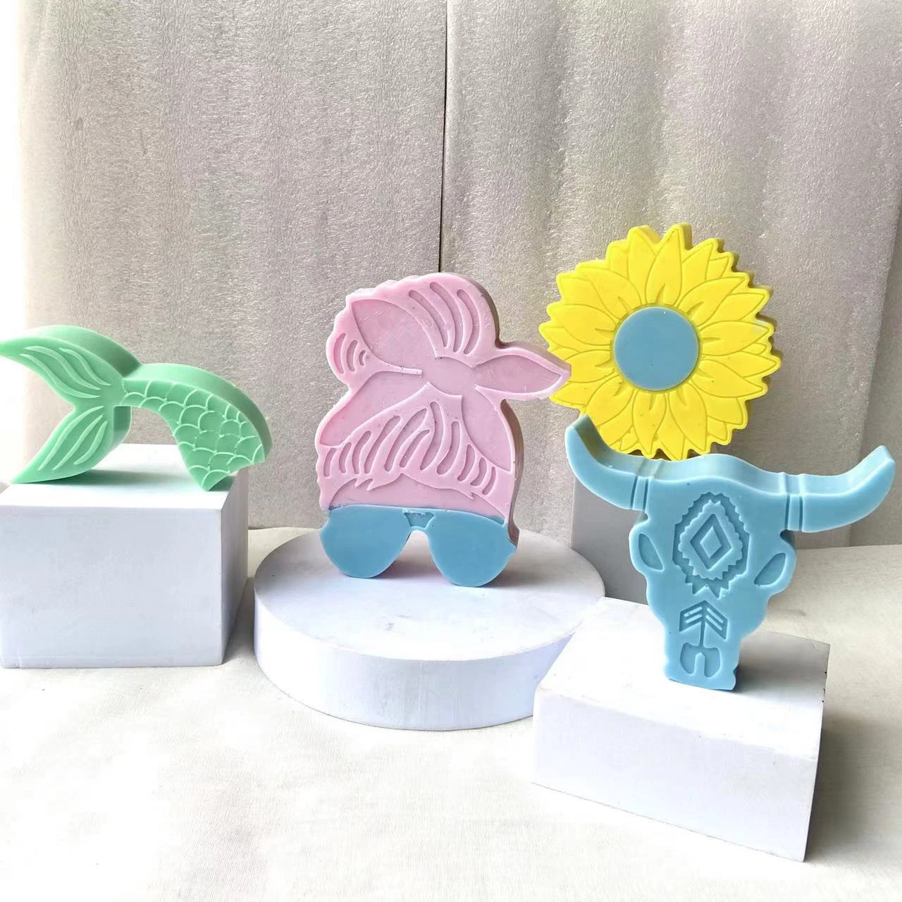 Top Selling Resin silicone car freshie molds Air fresheners Epoxy Resin Silicone Car Freshies mold for aroma beads