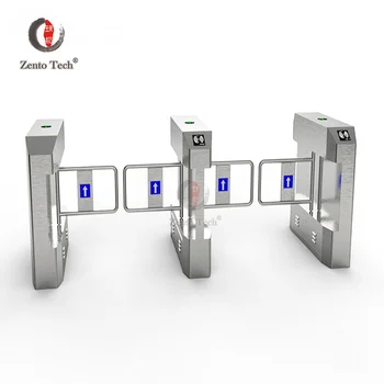 Factory wholesale RFID Automatic Glass Turnstiles Detection Access Control Swing Turnstile