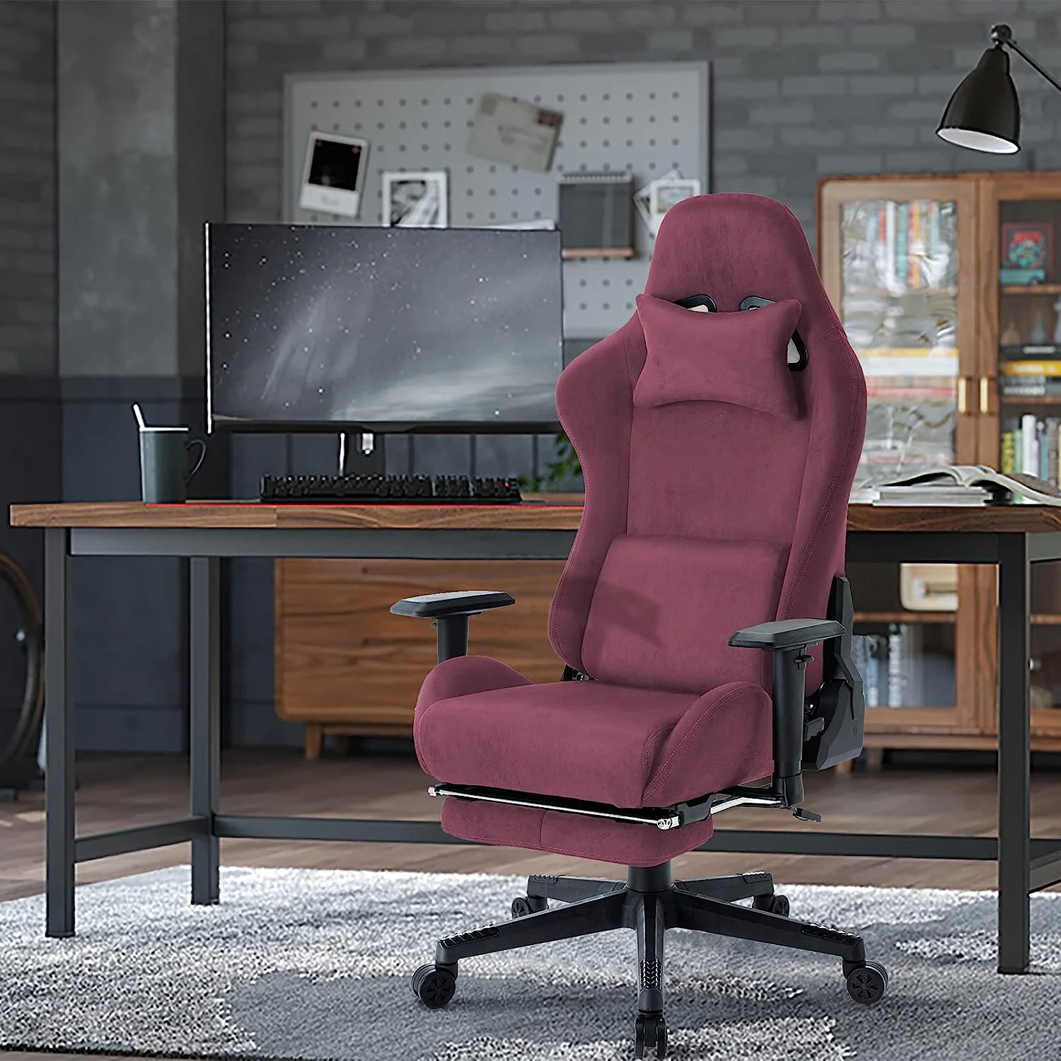 JL factory wholesale best pc heavy duty silla gaming fabric luxury red pro e-sports office gamer gaming chair with leg rest