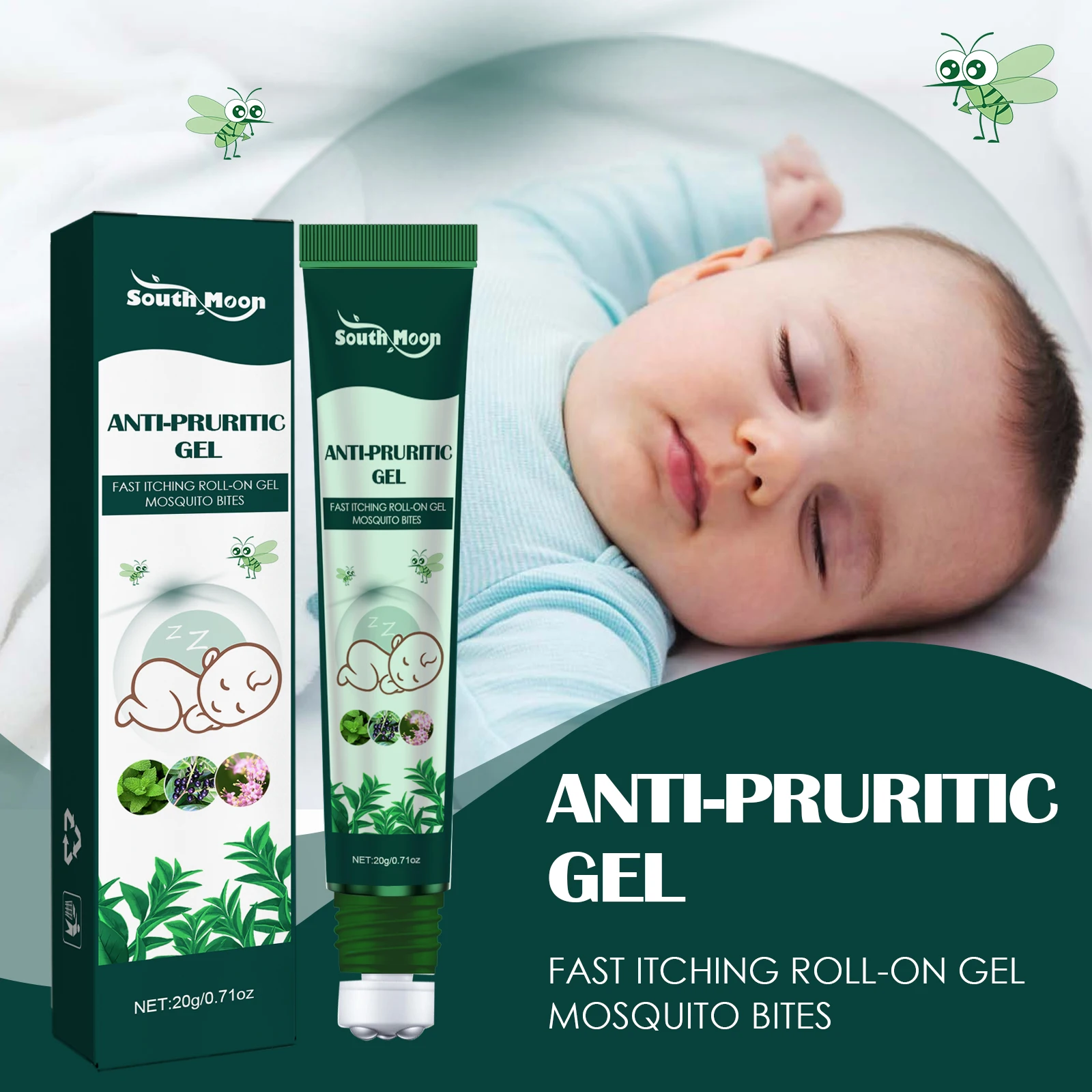 Hot sale low price SentryMed Antipruritic Gel Fast Itching Roll-on Gel Mosquito Bites for baby care