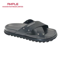 Men genuine leather sandals for summer comfortable men sandals