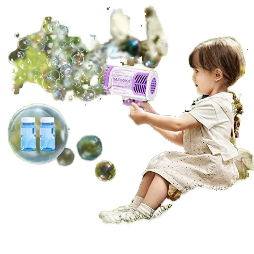 Wholesale Automatic Bazooka Gatling Bubble Toys Gun,Bubble Machine Gun Toy,Gatling Bubble Machine Electric Bubble Gun Summer Toy