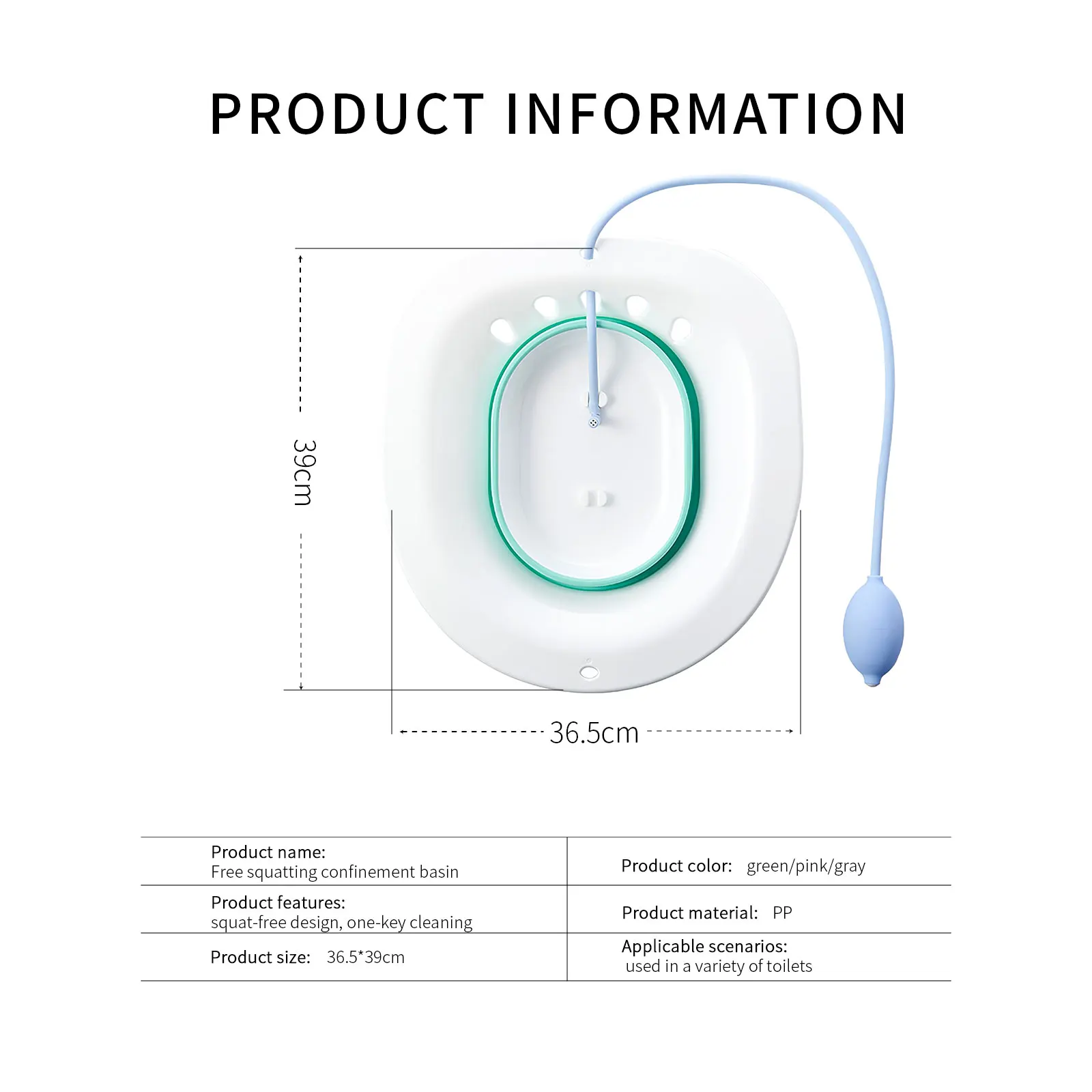 Foldable Squat Free Sitz Bath, to Treat Postpartum Wounds,  Episiotomy Recovery & Yoni Steam  Reusable Vaginal Care Basin