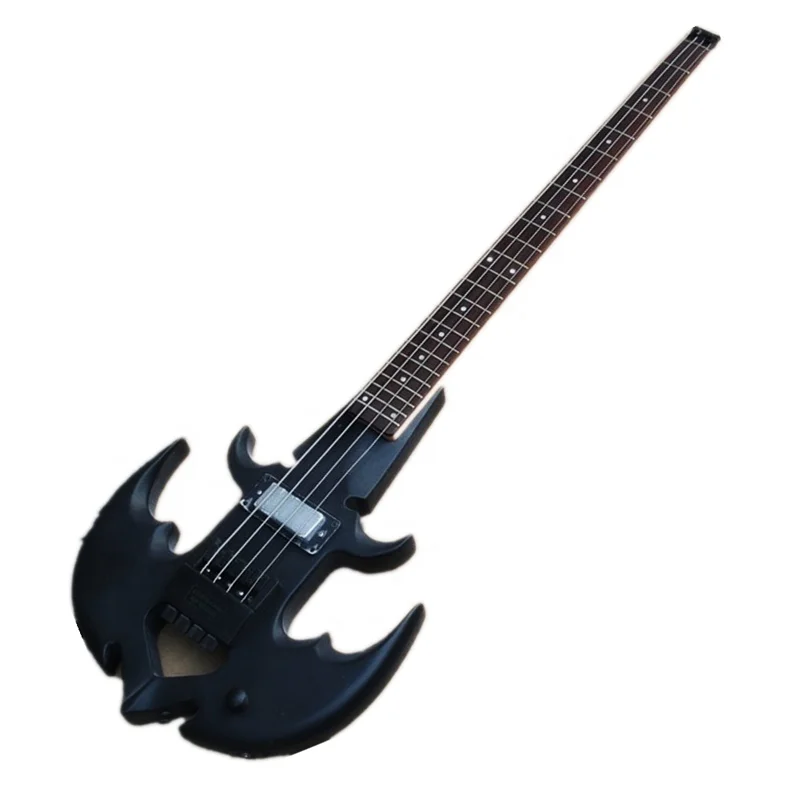 Huiyuan, безголовая бас-гитара, 24 лада, электрическая бас-гитара с грифом из розового дерева, можно настроить