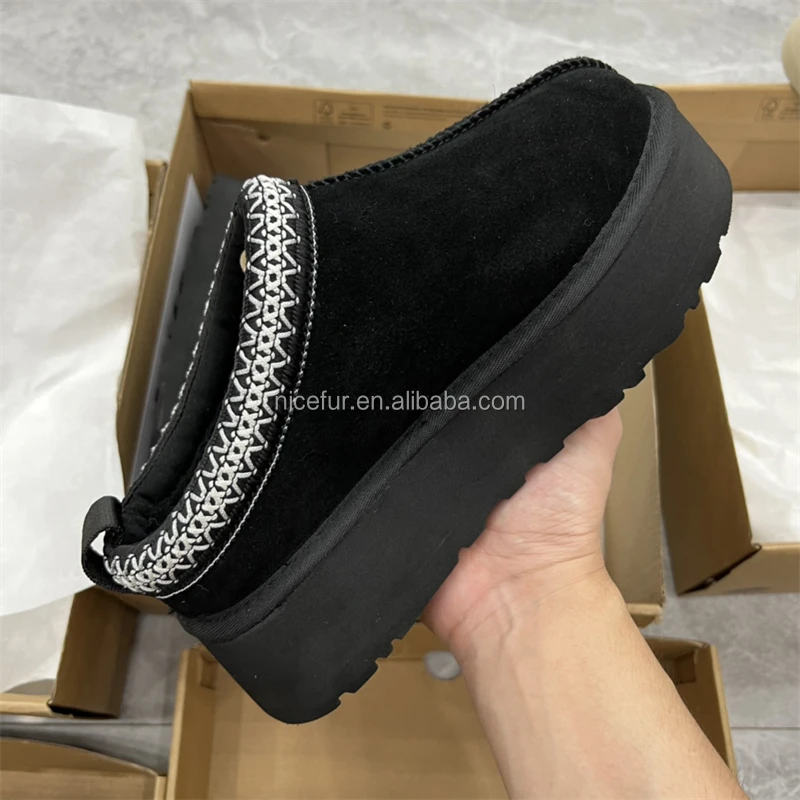 Wholesale Winter Boots For Women Ladies Wool Printed Upper Boots Women Uggh Boots For Women